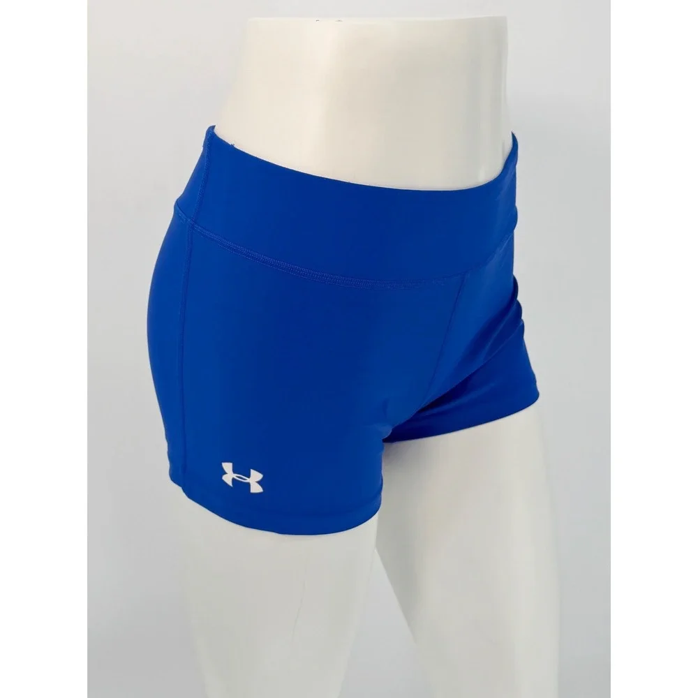 Under Armour Royal Blue HeatGear Compression Shorts XL‎ Volleyball Gym 102-45